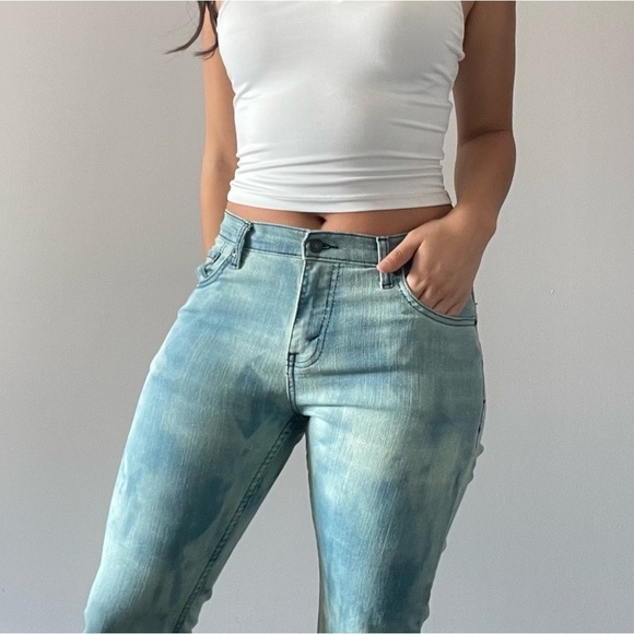 β¨HOST PICKβ¨π Women's Levi's Light  Tie-Dye Denim Jeans - Size 26W 26L π - Picture 1 of 12